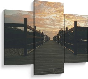 Tablou - Ponton de lemn, lac (90x60 cm)