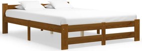 vidaXL Cadru de pat, maro miere, 120 x 200 cm, lemn masiv de pin