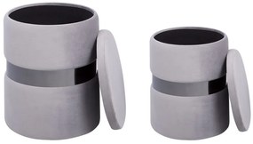 Set 2 buc taburete Dorina (gri). 1078635