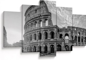 Tablou - Colosseum din Roma, alb-negru (150x105 cm)