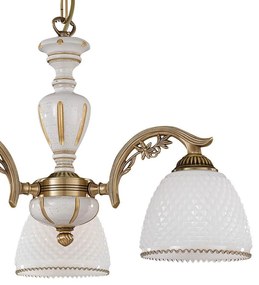 Candelabru din alama cu 3 brate design italian 8606