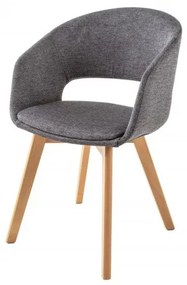 Set 2 scaune design scandinav Nordic Star gri