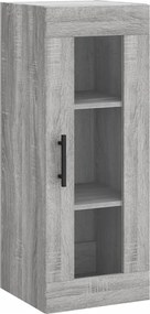 vidaXL Dulap montat pe perete, gri sonoma, 34,5x34x90 cm