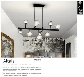 Lustra cu iluminat LED dimabila cu telecomanda Altais SV-345509D