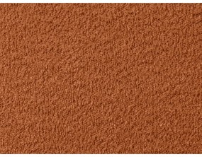 Pat matrimonial portocaliu cu somieră 140x190 cm Lior – Bobochic Paris