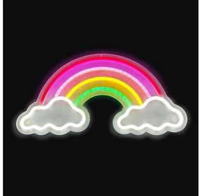 2Kids Toys - Neon decorativ de perete LED/5W/USB curcubeu cu nori