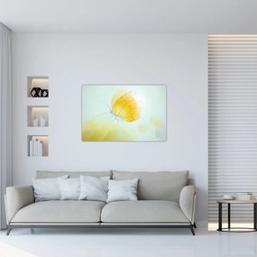 Tablou - Fluturele galben (90x60 cm)