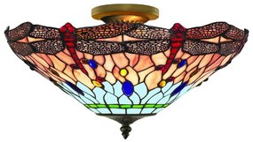 Searchlight 1289-16 - Lustr Tiffany DRAGONFLY 3xE14/40W/230V pr.