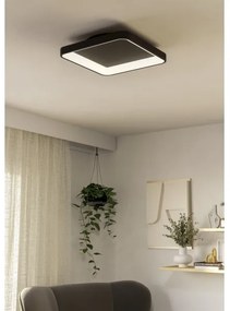 Plafonieră LED dimabilă Eglo 901252 LORETELLO LED/12W/230V negru + telecomandă
