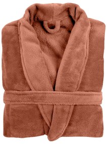 Halat de baie din pluș Tiseco Home Studio Cozy, S/M, maro