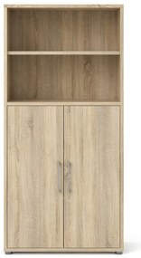 Bibliotecă modulară cu aspect de lemn de stejar 89x189 cm Prima – Tvilum