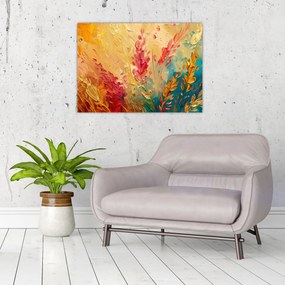 Tablou pe sticlă - Vopsirea câmpului (70x50 cm)