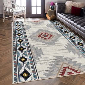 Covor tip traversă lavabil 80x200 cm Ethnic Geo – Mila Home