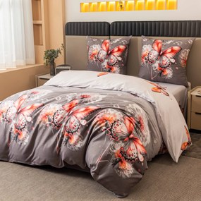 Lenjerie de pat din microfibra FLARISSE gri Dimensiune lenjerie de pat: 70 x 80 cm | 140 x 200 cm