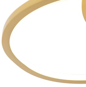 Plafoniera aurie 45 cm cu LED inclus, cu dimmer pe 3 trepte - Rowin