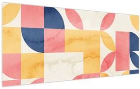 Tablou - Abstracție cu modele retro (120x50 cm)