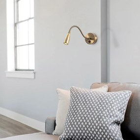 Aplică de perete aurie LED Reading – Opviq lights