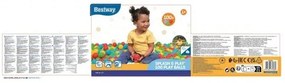 100 bile Bestway de plastic în pungă cu fermoar,diametru 5,85 cm