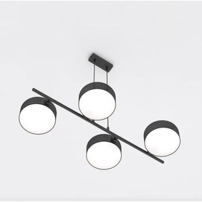 Lustră suspendată pe cablu DRUMZ 4xE14/10W/230V negru