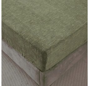 Cearsaf Cocolino microplus cu elastic GRENA 160x200 cm verde