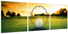 Tablou - Golf (cu ceas) (90x30 cm)
