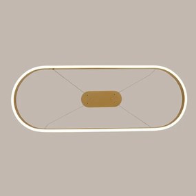 Brilagi - Lustru suspendat pe cablu PONDIE LED/44W/230V 80x30 cm auriu