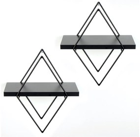Raft decorativ de perete Duvelo 15 (negru) . 1093638
