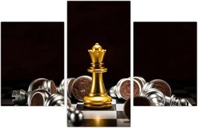 Tablou - Figurine de șah (90x60 cm)