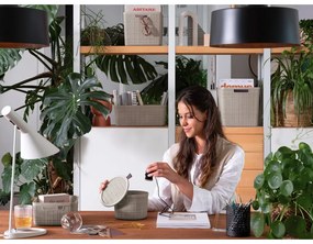 Coș de depozitare din plastic ø 17x13 cm Jute – Curver