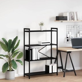vidaXL Bibliotecă Stejar negru 80 x 30 x 118 cm Lemn compozit