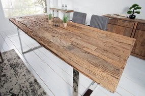 Masa dining din lemn masiv de tec Euphoria, 240 cm