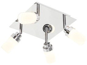 Spotlight modern pentru baie din oțel cu 4 lumini IP44 - Japie
