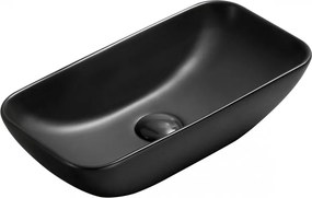 Mexen Klara lavoar pe blat 46 x 23 cm, negru mat - 21564685