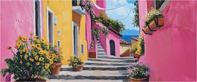 Tablou - Alee roz (120x50 cm)