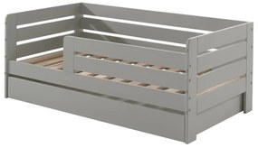 Set TODDLER format în Pat copii pentru copii mici (70 x 140 cm) cu sertar de depozitare.