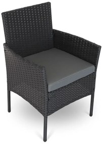 Set de gradina Solano - 6 locuri, negru