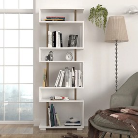 Bloc de bibliotecă White Walnut