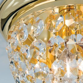 Plafoniera cristal Asfour design elegant lux PLAFOND D-35cm aurie