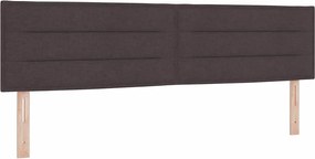 vidaXL Tăblie cap Maro închis 180 cm țesătură