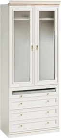 Dulap lemn masiv Vanna IV 2 Uși, 100,4 × 62,5 × 245,8 cm