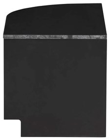 Masă TV modulară neagră din lemn masiv de pin 78x40 cm Finca – WOOOD