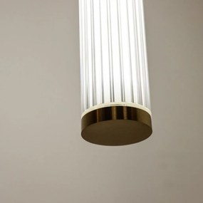 Lustra LED smart cu telecomanda COMO alama periata