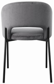 Scaun de bucaterie Rao, gri/negru