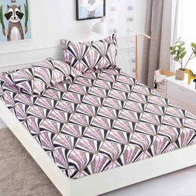 Lenjerie de pat 3 cu elastic 100% bumbac - a710 de la Onesleep