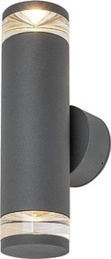 Rabalux 77072 - Aplica de exterior TORNIO, 2x GU10 (10W), 230V, IP54, antracit