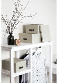 Set 3 cutii de depozitare Bigso Box of Sweden Inge, bej