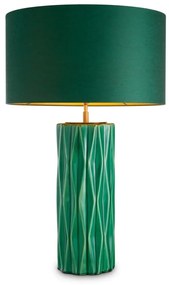 Veioza, Lampa de masa LUX, Ceramica, Verde, Amarello