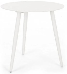 Masuta de cafea rotunda din metal, alb, Ø 50x48 cm, Ridley Bizzotto