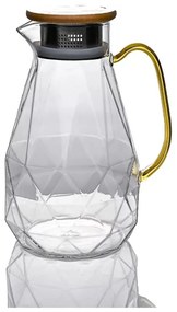 Carafa din sticla Borsilicata, DIAMOND, 1.2 Litri, 20x14 cm