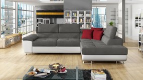 Colțar Alphard (D) (piele ecologică Soft 017 + Uttario Velvet 2971 + Kronos 02). 1060186